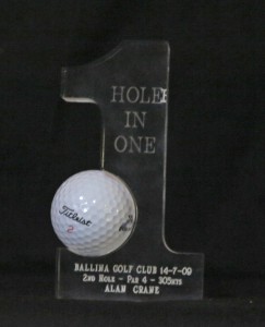 engraved trophy